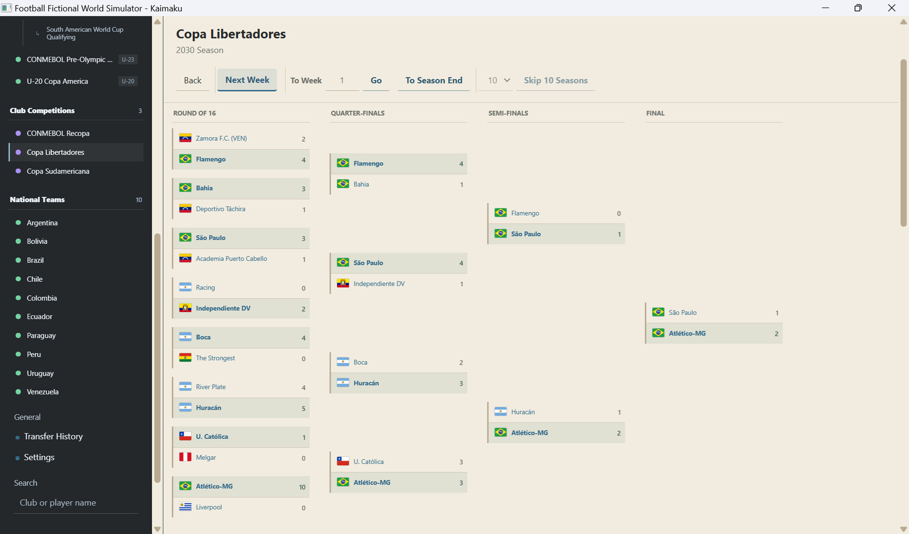 Football Fictional World Simulator screenshot 11