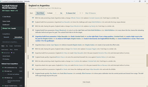 Football Fictional World Simulator screenshot 19