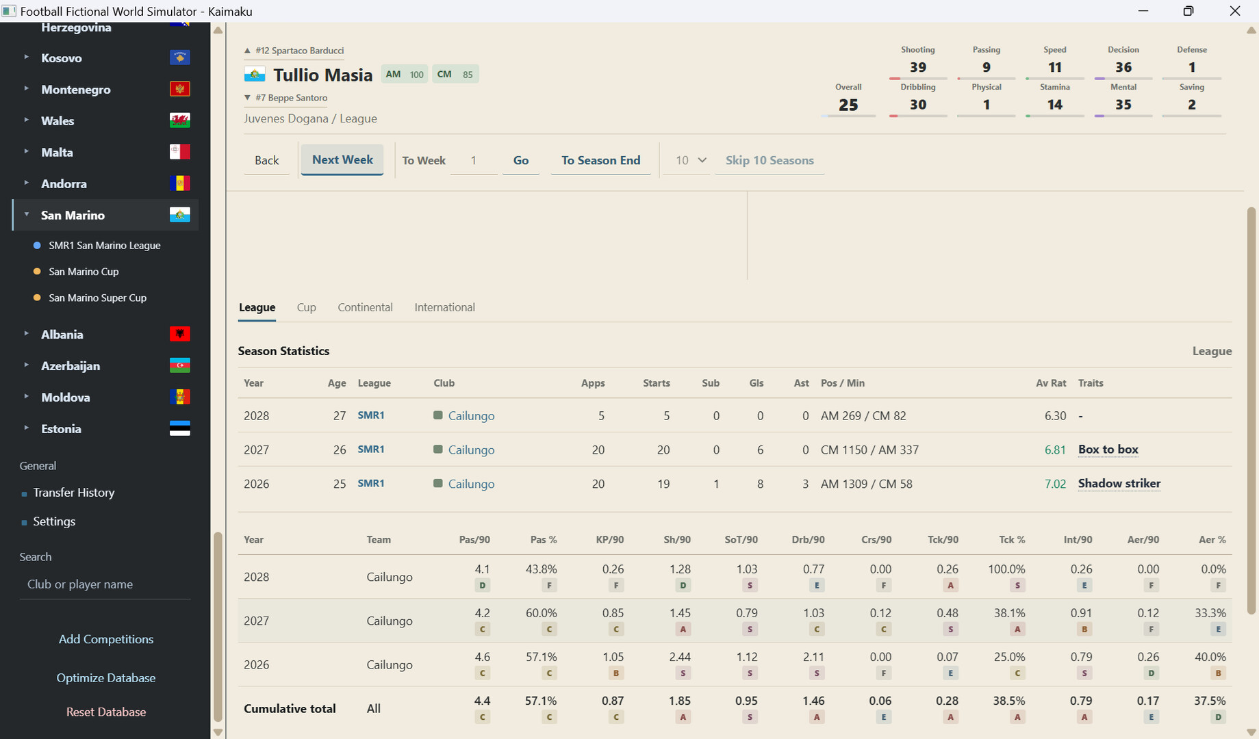 Football Fictional World Simulator screenshot 17