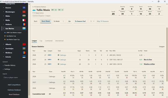 Football Fictional World Simulator screenshot 17