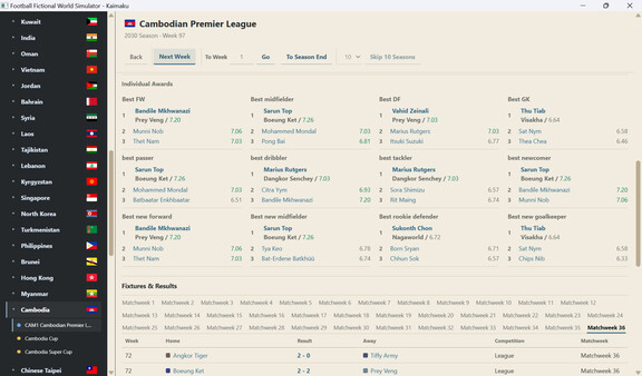 Football Fictional World Simulator screenshot 18
