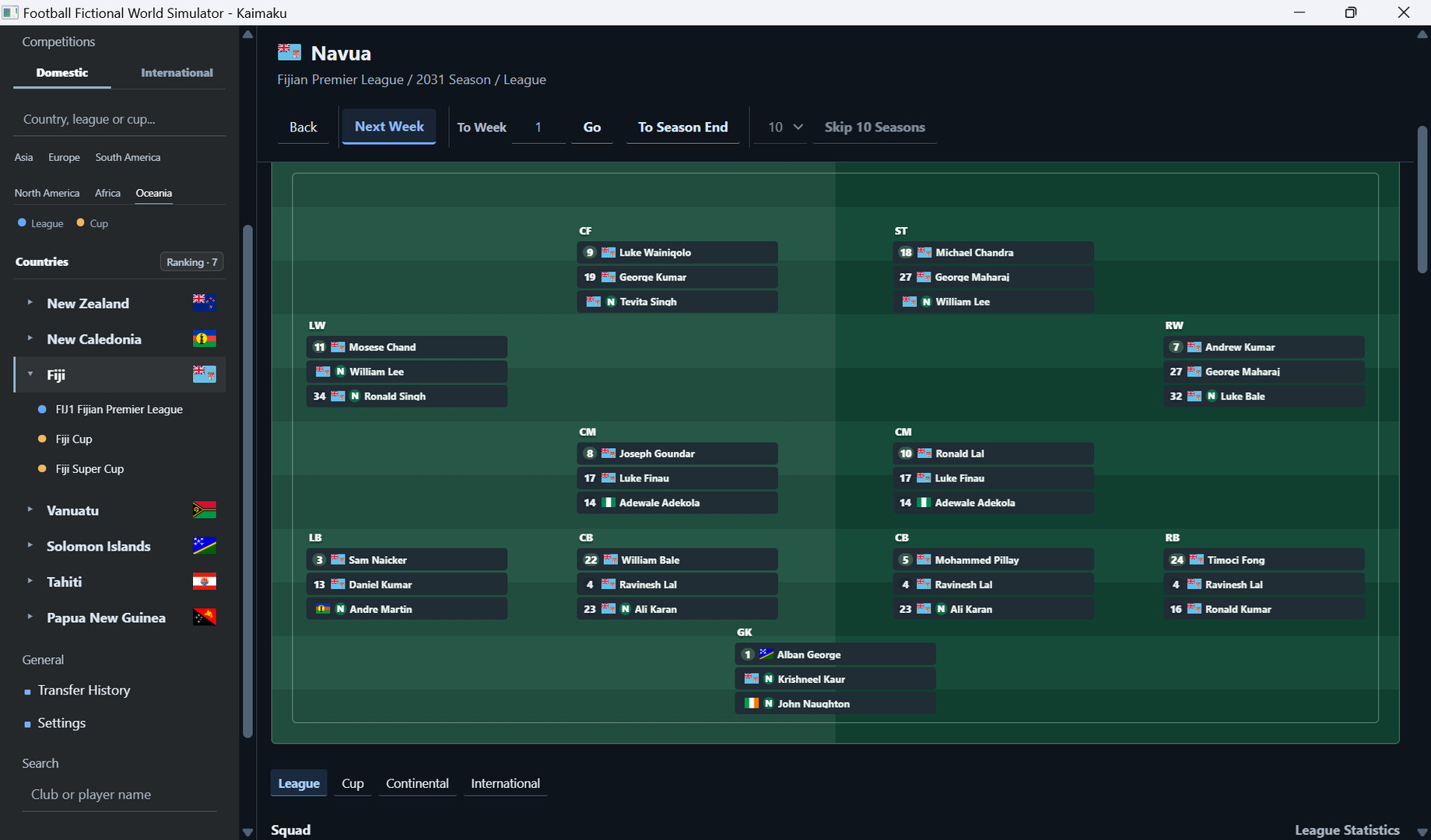 Football Fictional World Simulator screenshot 16