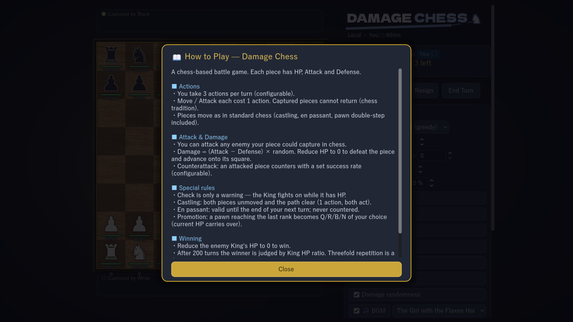 Damage Chess
