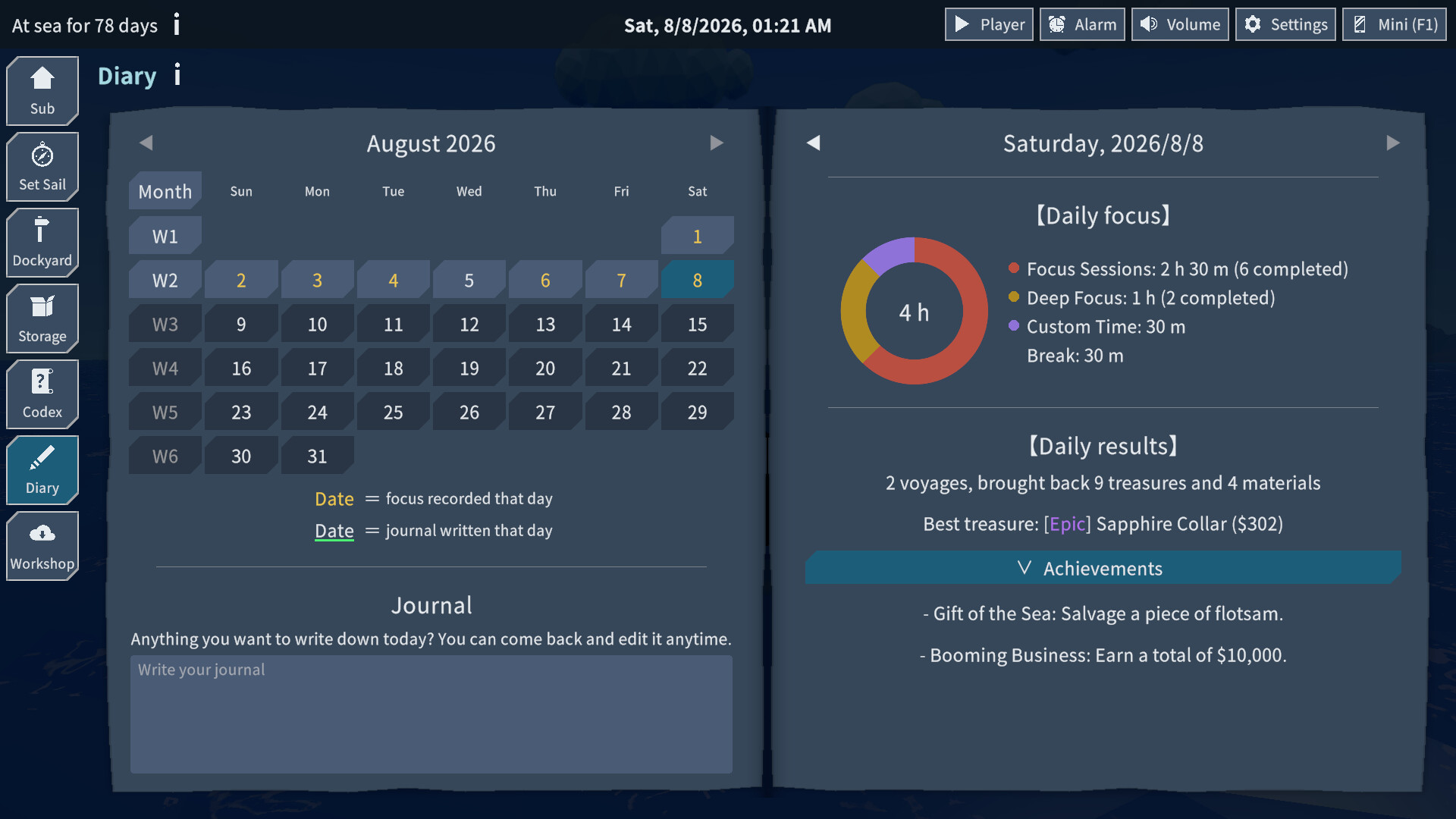 Dive Log: A Focus Voyage screenshot 7