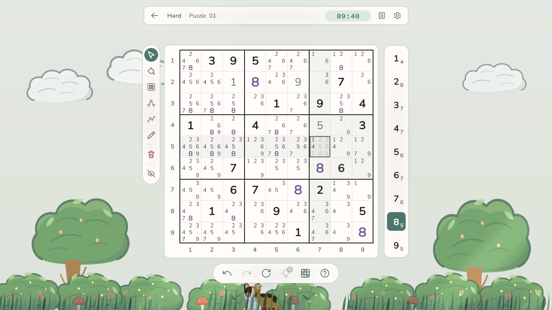Sudoku screenshot 2