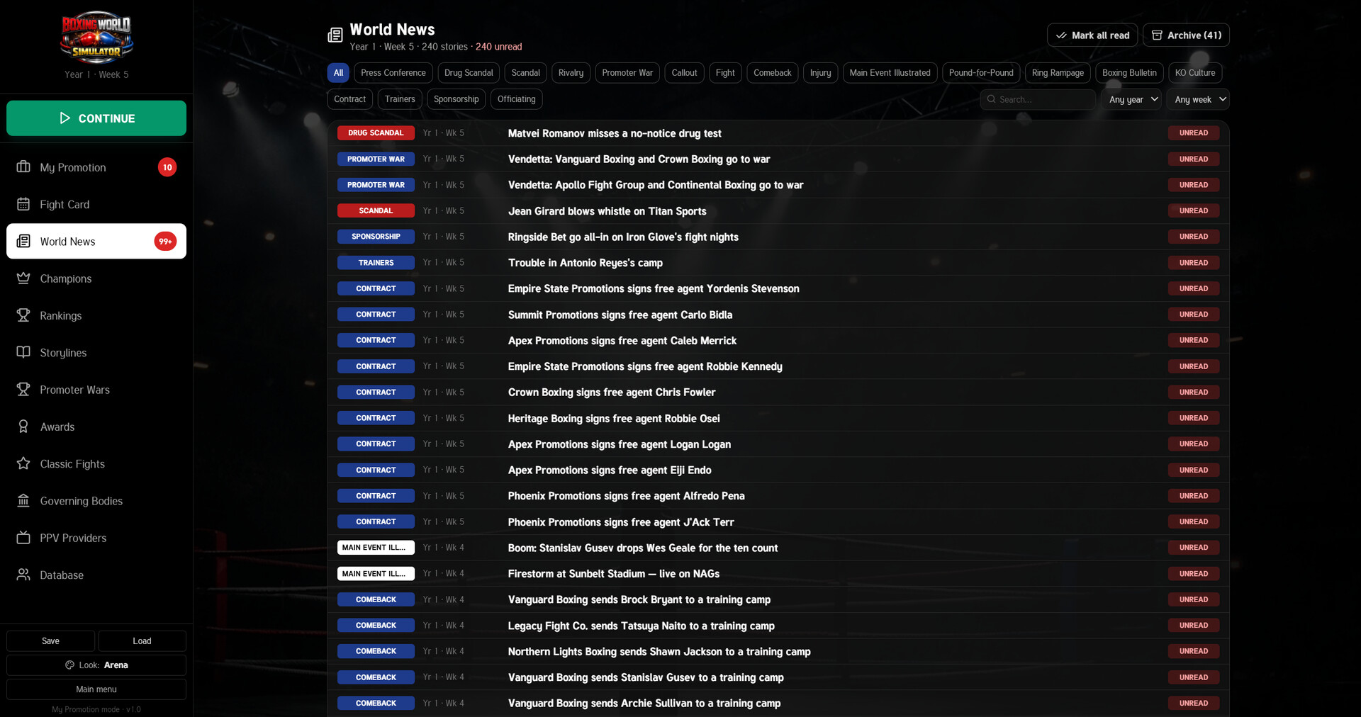 Boxing World Simulator screenshot 9