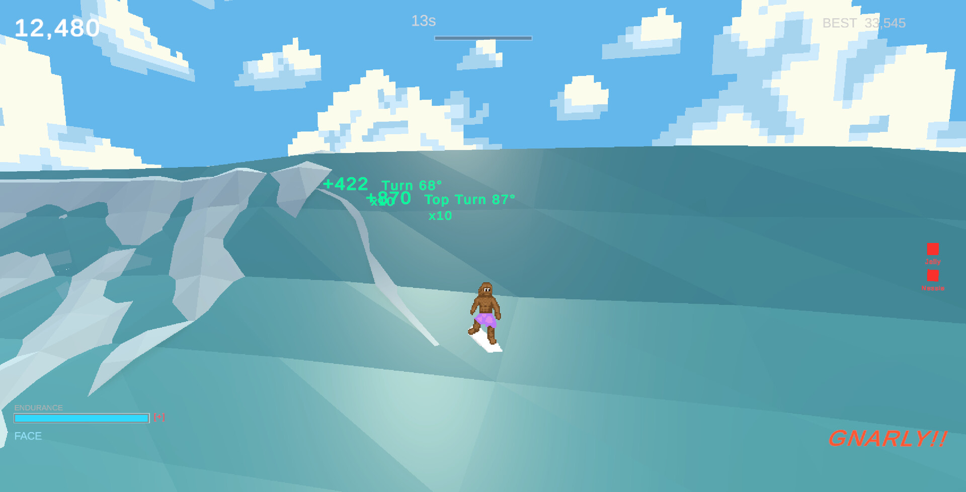 Monster Wave 3D Surfing screenshot