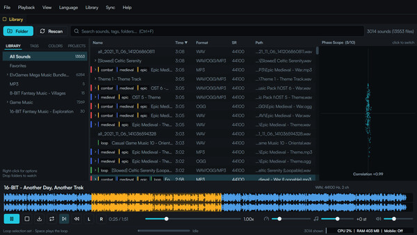 Fast Sound Library (FSL) 스크린샷 1