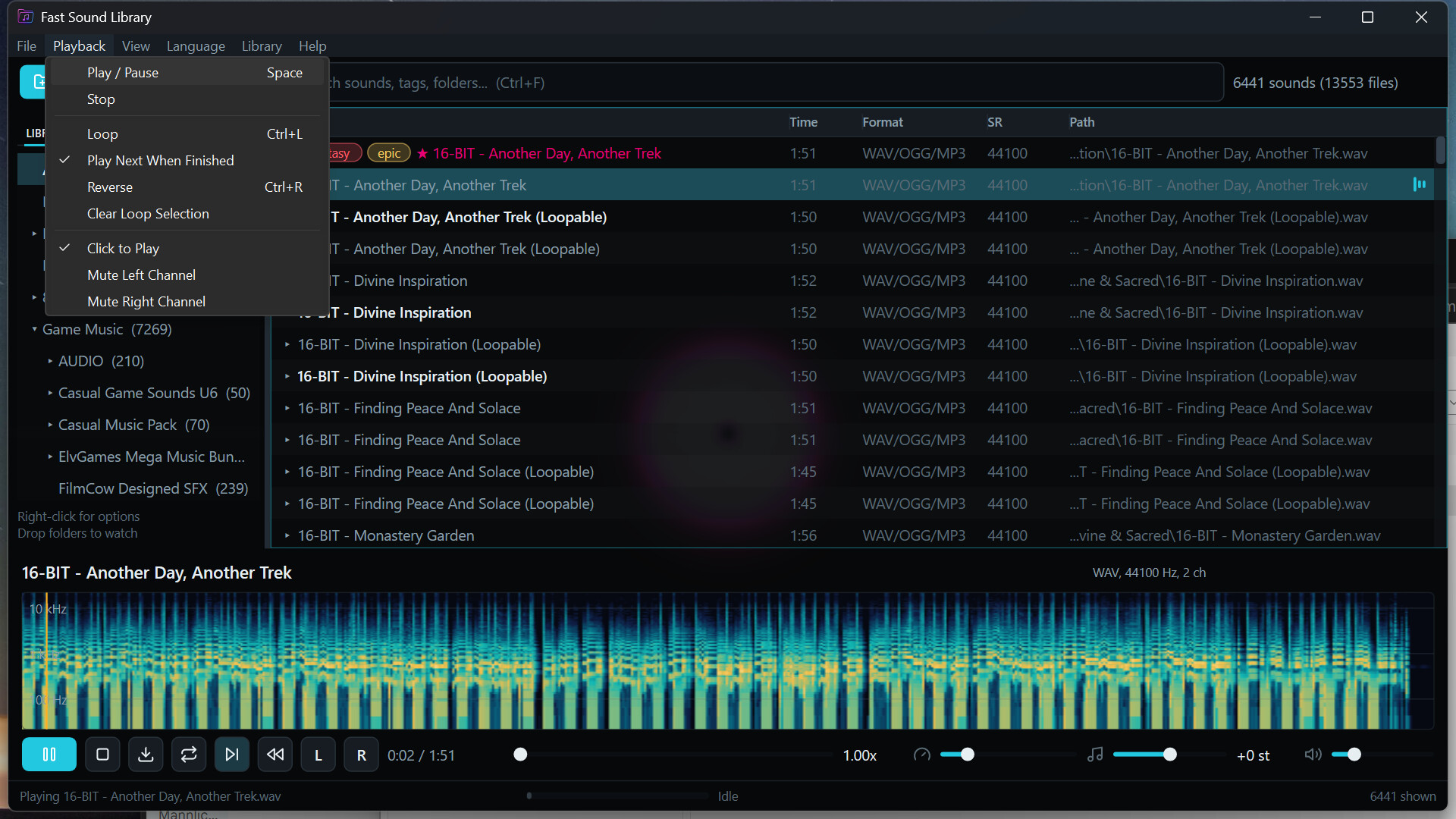 Fast Sound Library (FSL) screenshot 1