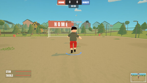 Shole Soccer — approaching the home goal