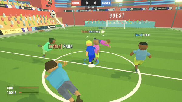 Shole Soccer — sliding challenge in the stadium