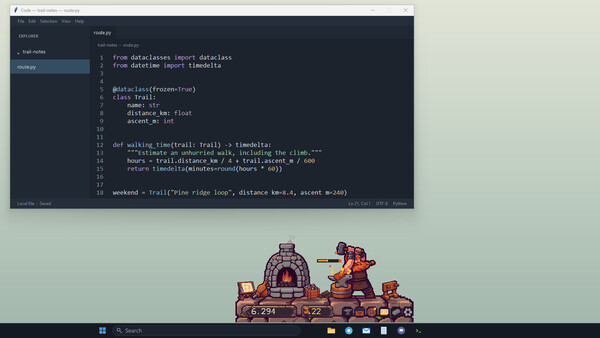 My Desktop Dwarf: Taskbar Forge 스크린샷 2