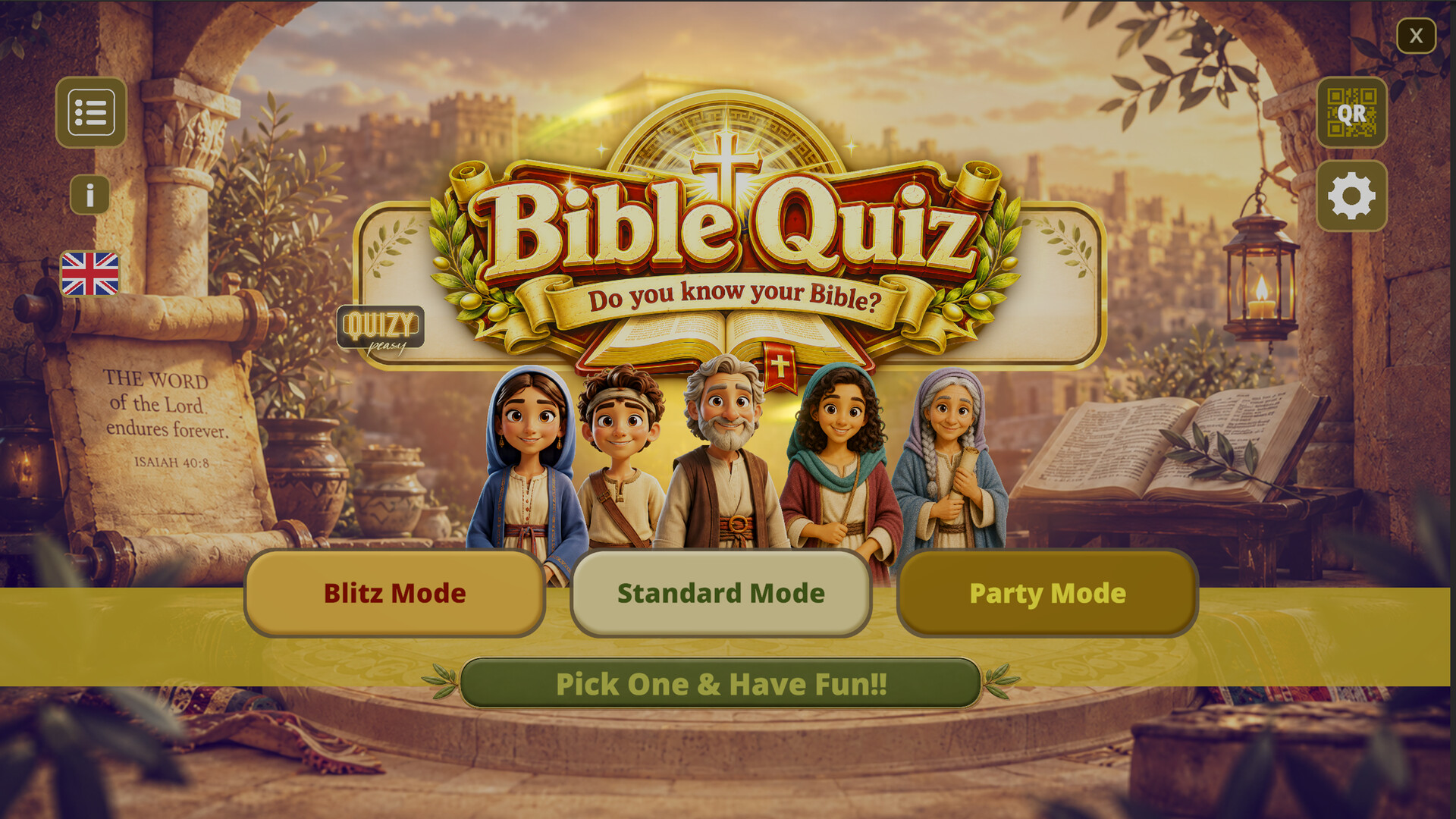 Bible Quiz Trivia - Do you know your Bible? screenshot 1
