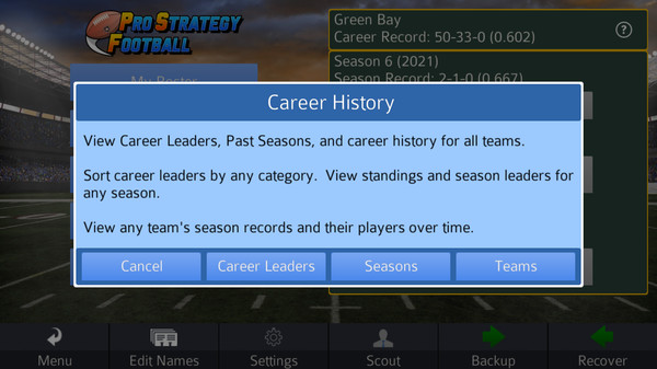 Screenshot z Pro Strategy Football 2016