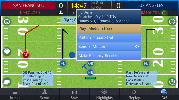 Screenshot z Pro Strategy Football 2016