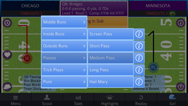 Screenshot z Pro Strategy Football 2016
