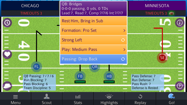 Screenshot z Pro Strategy Football 2016