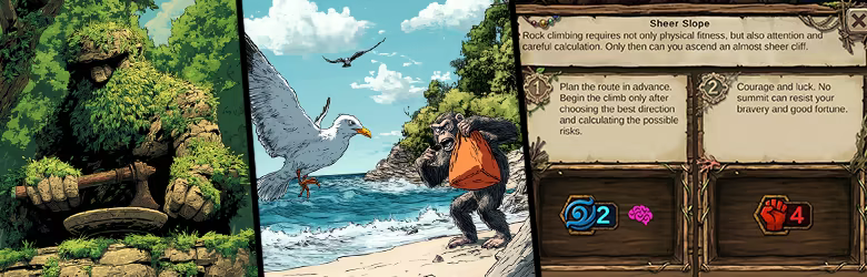 Robinson Survival - decision-making situations
