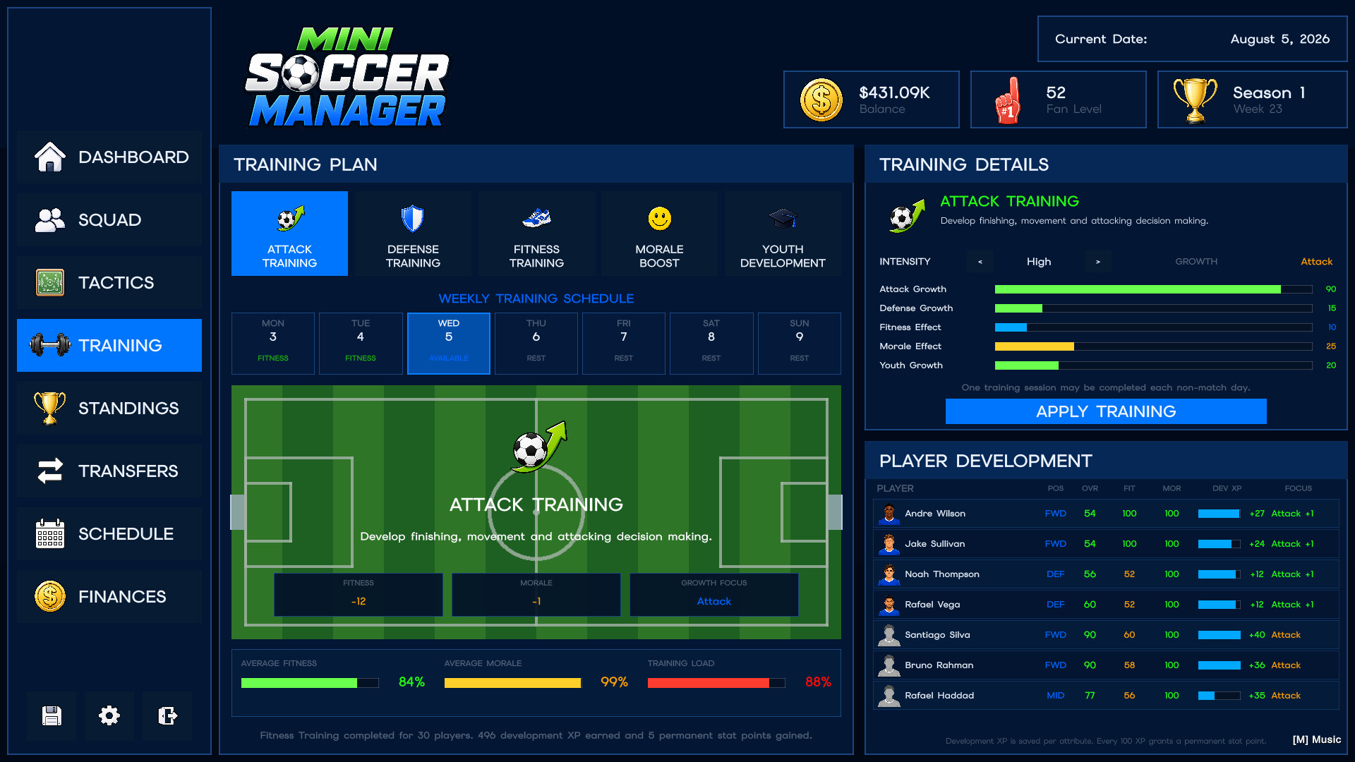 Mini Soccer Manager screenshot 4
