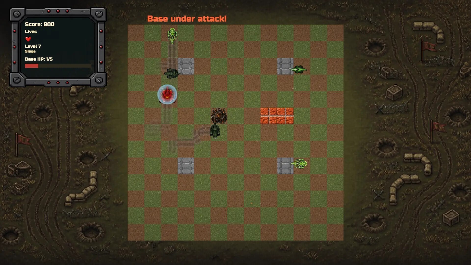 Red Tanks vs Lizard 스크린샷 3