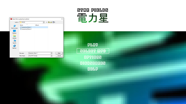 Screenshot z Star Fields