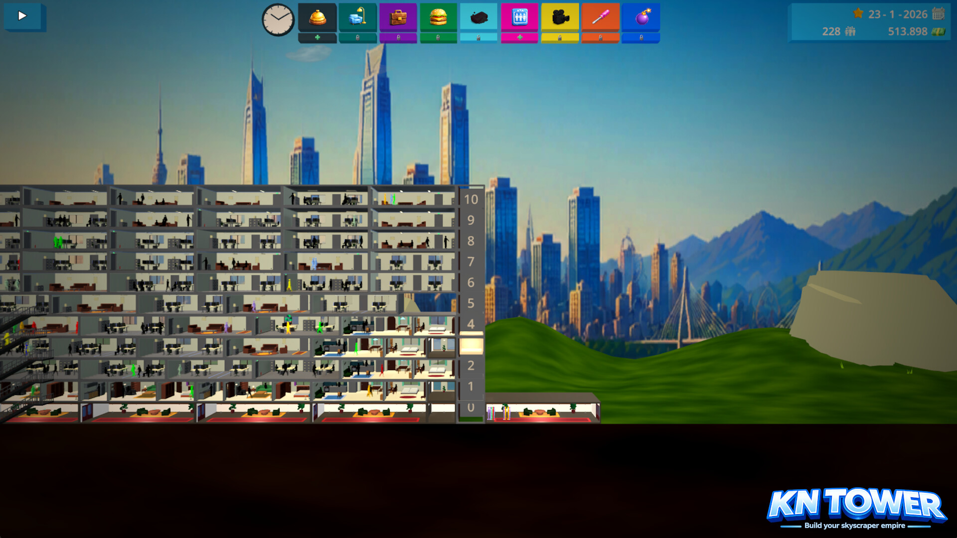 KN Tower - Build your skyscraper empire screenshot 1
