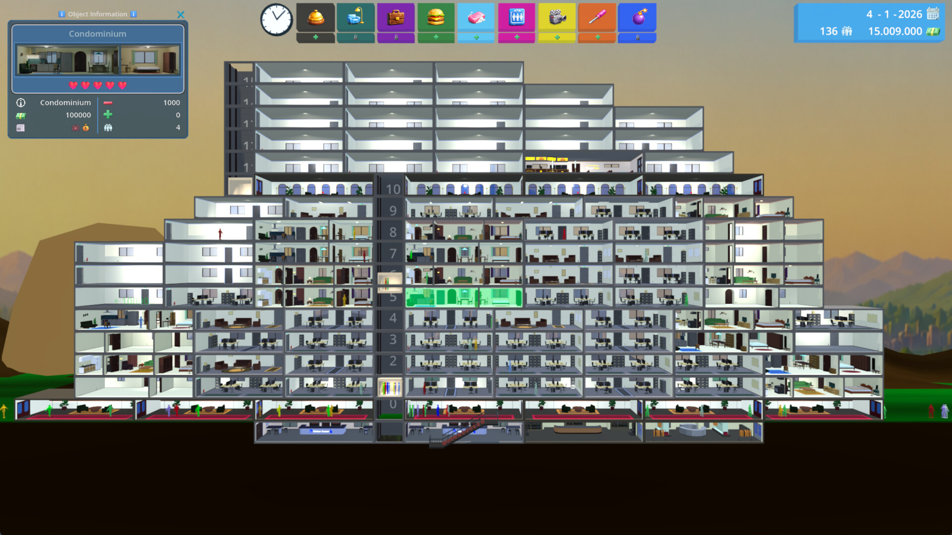 KN Tower - Build your skyscraper empire