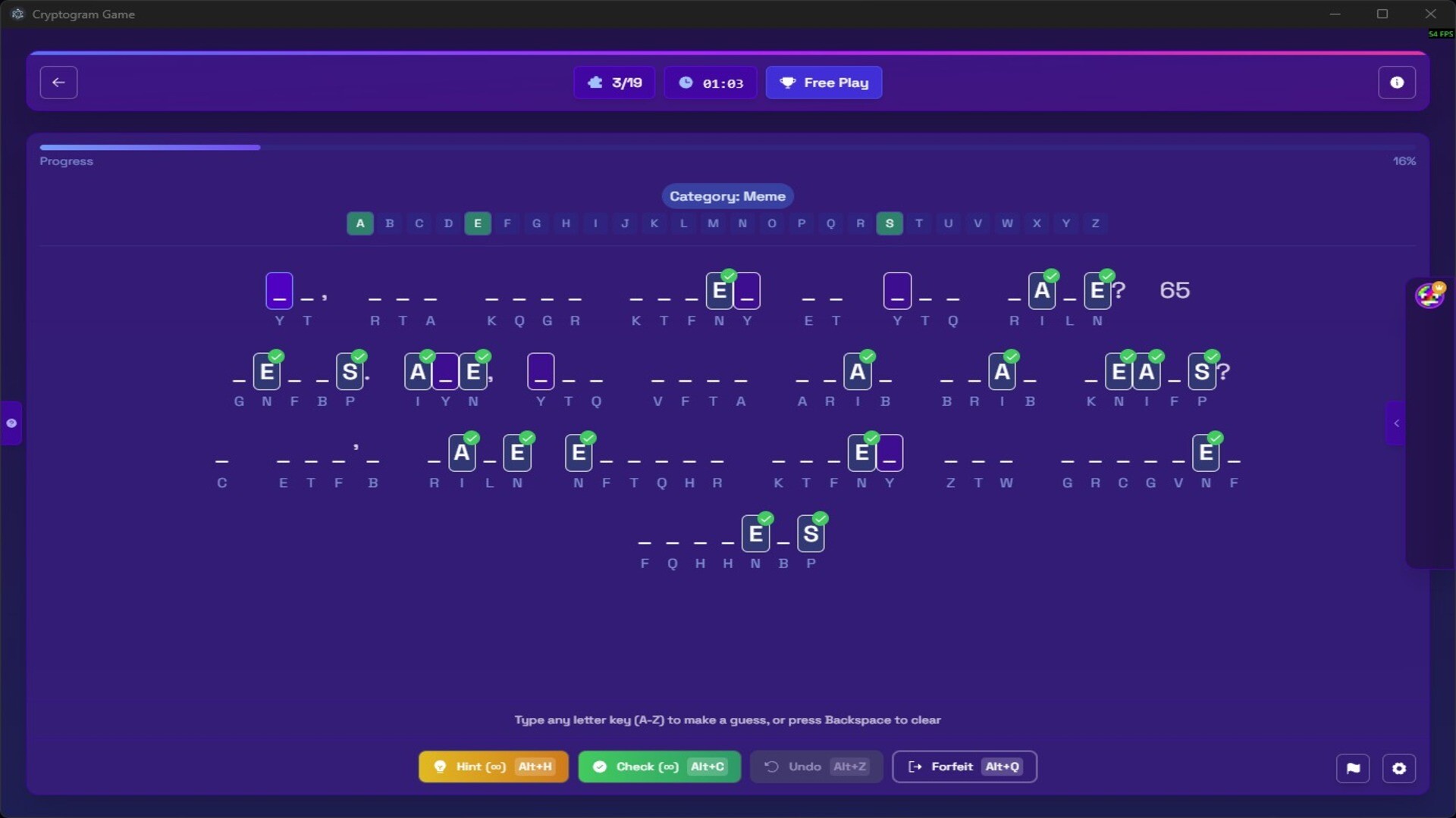Cryptogram screenshot 4