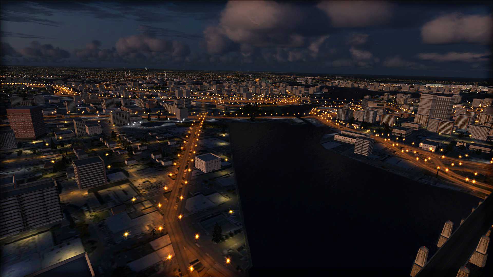 FSX Steam Edition: Night Environment: Massachusetts Add-On Featured Screenshot #1