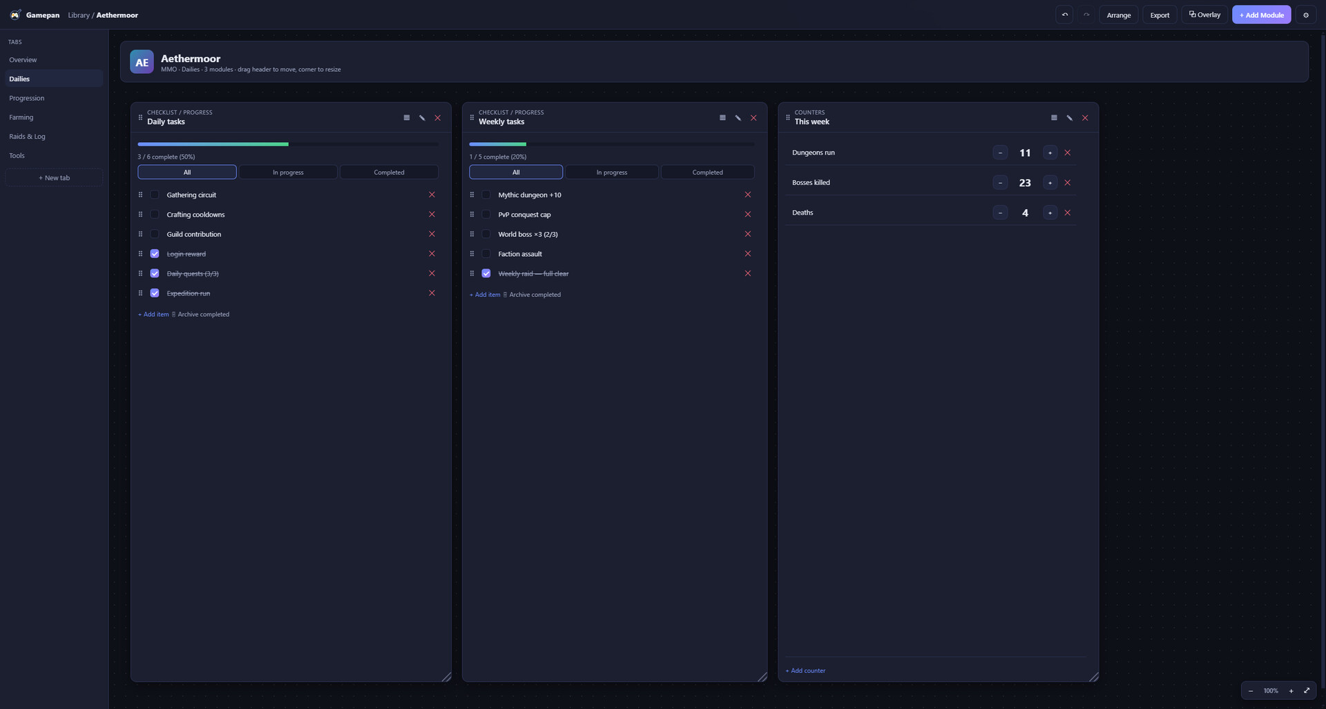 Gamepan screenshot 2