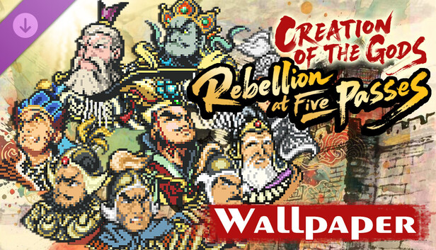 CREATION OF THE GODS: Rebellion at Five Passes - Pixel Art Desktop Wallpaper