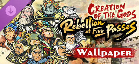 CREATION OF THE GODS: Rebellion at Five Passes - Pixel Art Desktop Wallpaper