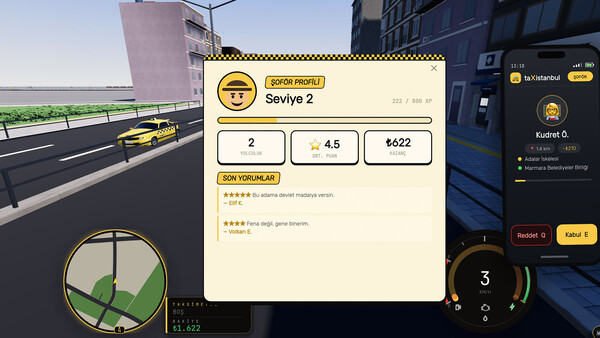 Taxistanbul: Istanbul Taxi Simulator 스크린샷 2