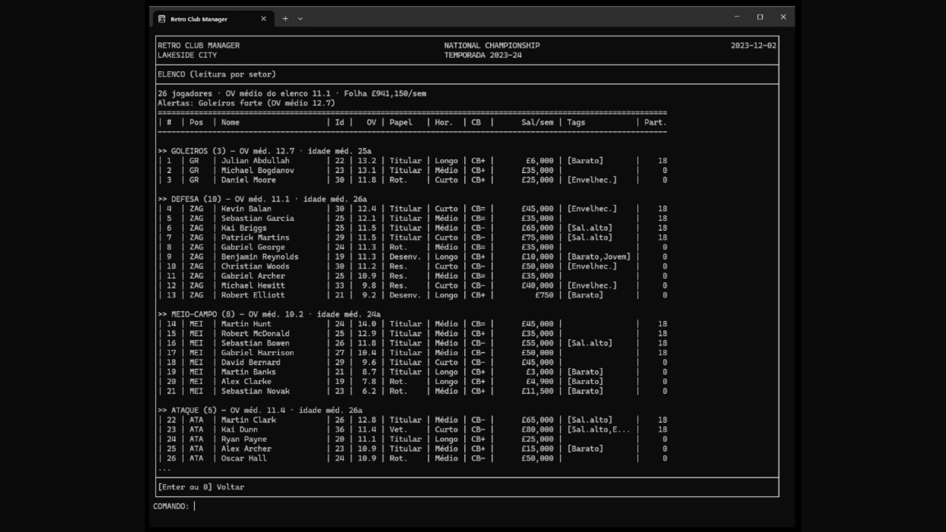 Retro Club Manager screenshot 4