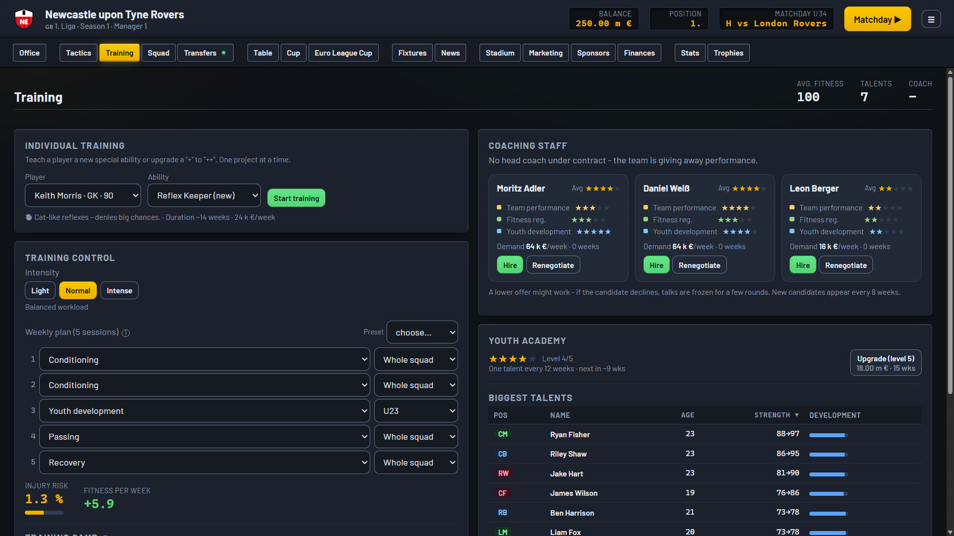 HALFTIME Manager screenshot 6