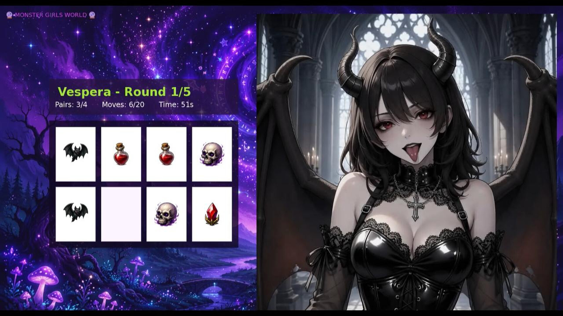 Strip Memory: Monster Girls World screenshot