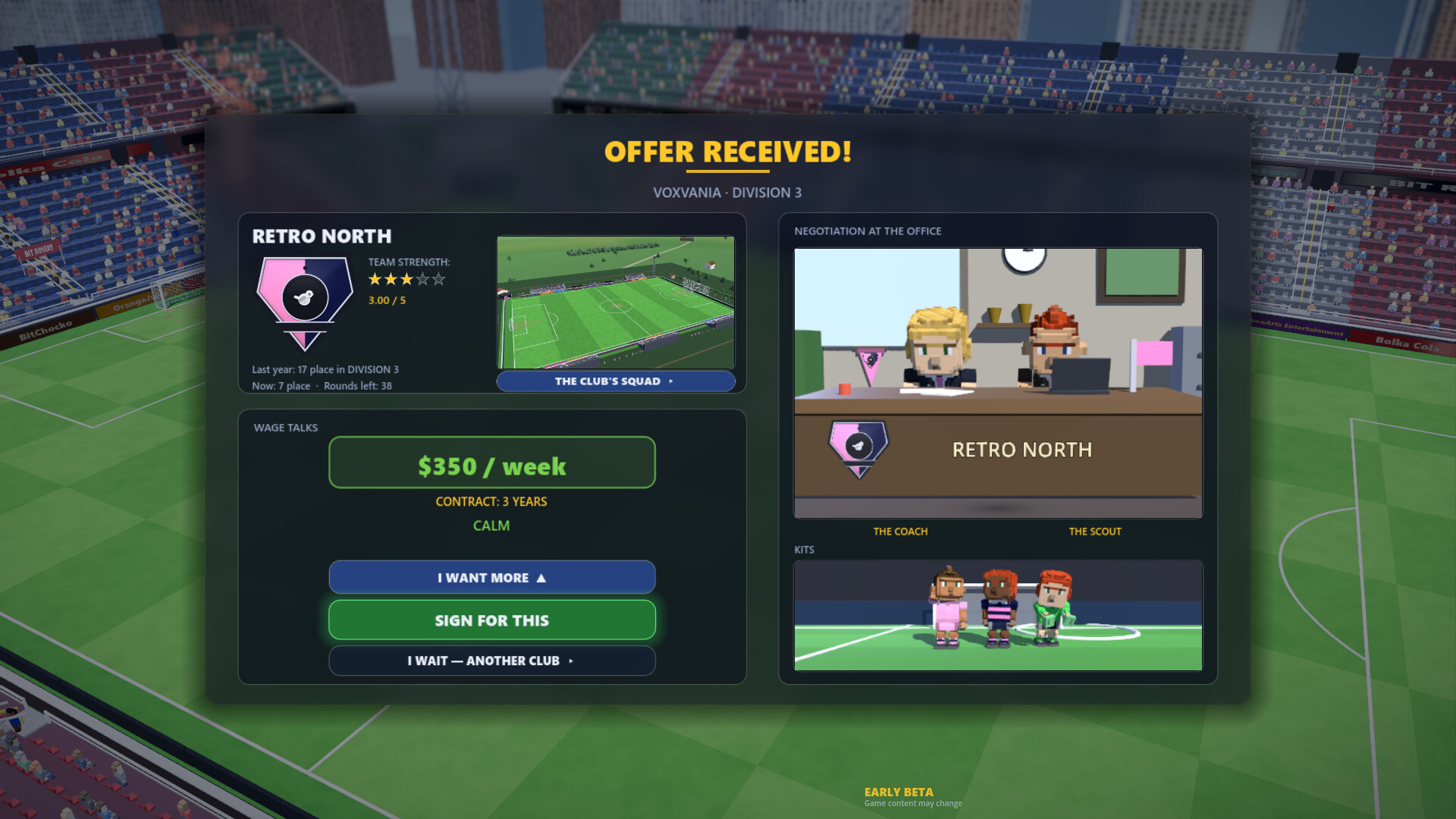 Bit Footballer: The Career screenshot #2