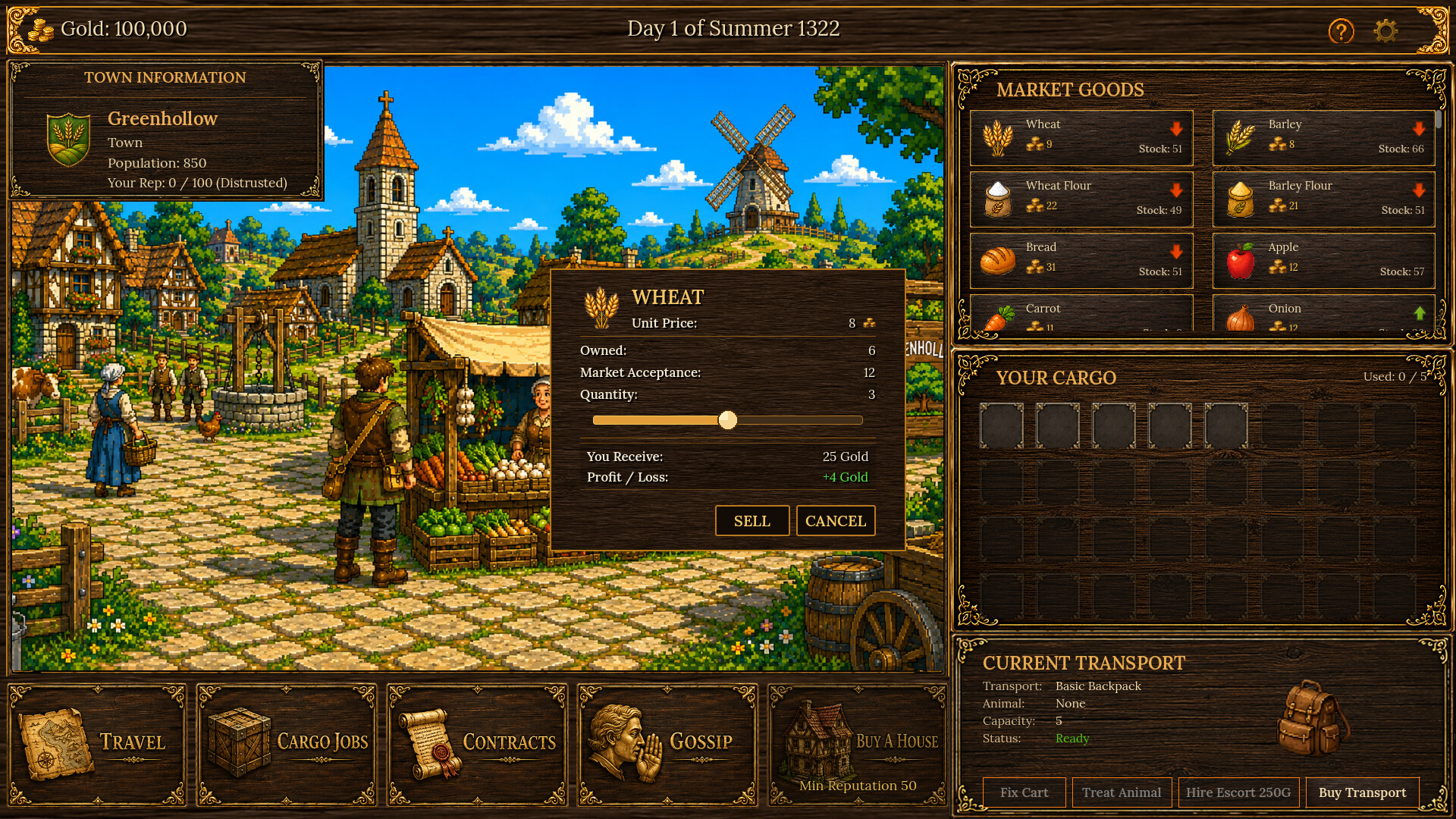 Medieval Travelling Merchant screenshot #1