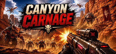 Canyon Carnage(アクション・アドベンチャー、開発: Gauthier Bouyjou、無料)のヘッダー画像