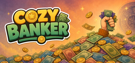 Cozy Banker(カジュアル・インディー、開発: Harmonia Games、2026年発売)のヘッダー画像