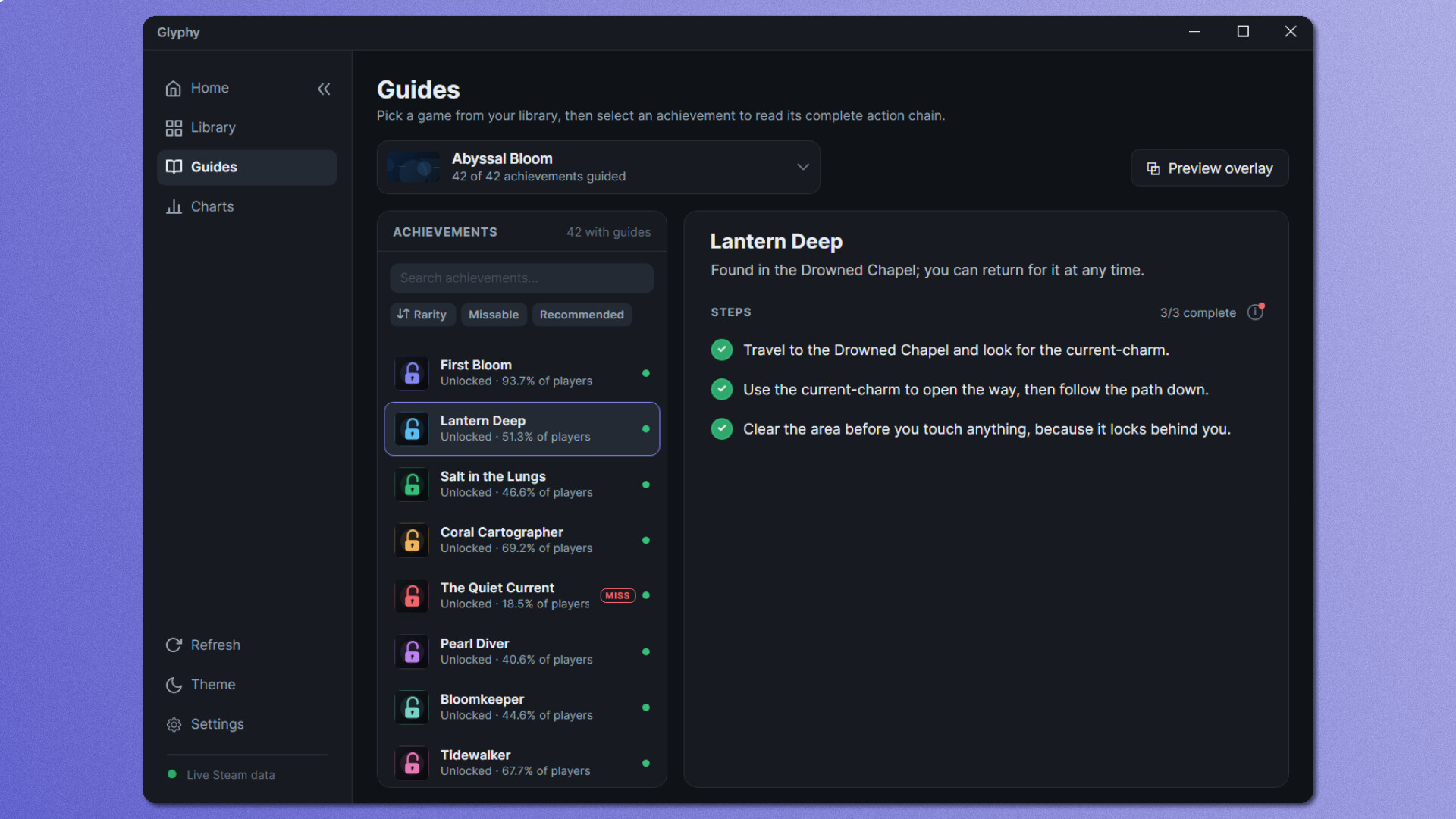 Glyphy - Achievement Guides and Tracker 스크린샷 3