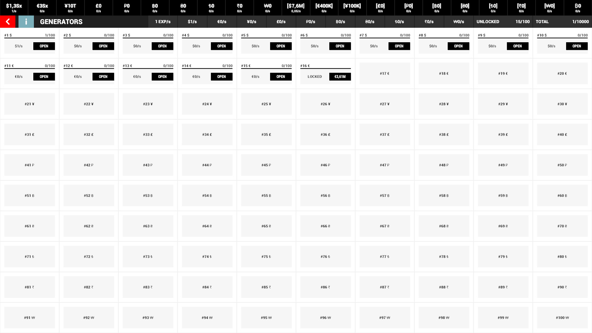 10k Generators: The Ultimate Idle Game screenshot 2