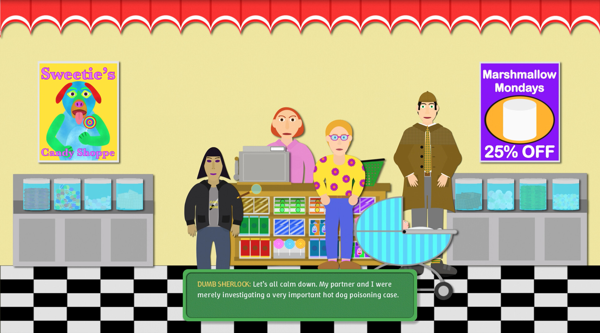 Dumb Sherlock: The Hot Dogs of the Bakerville screenshot #5