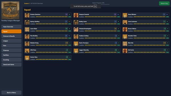 Sunday League Manager: Horse and Spoon Demo 스크린샷 4