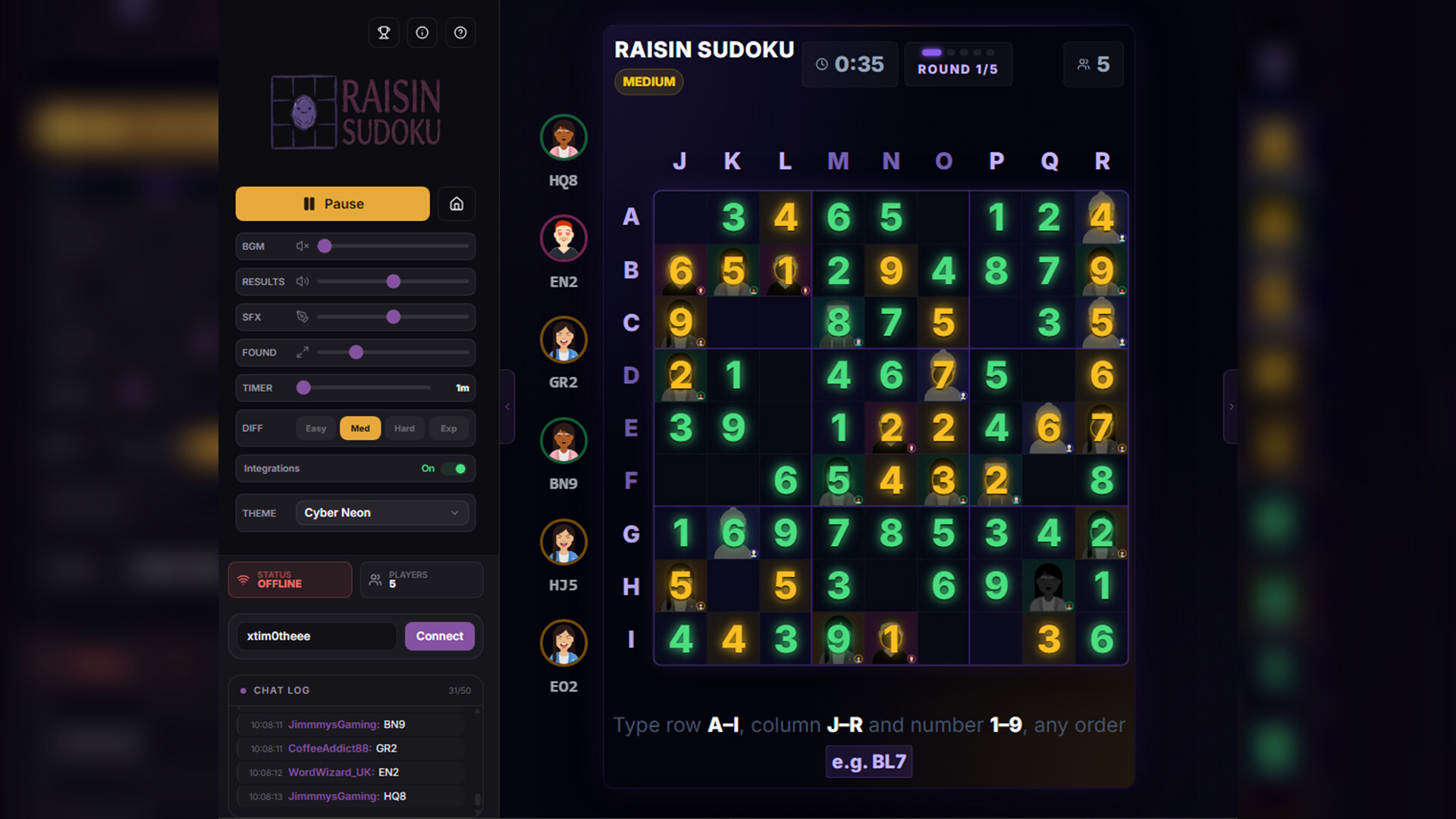 Raisin Sudoku screenshot