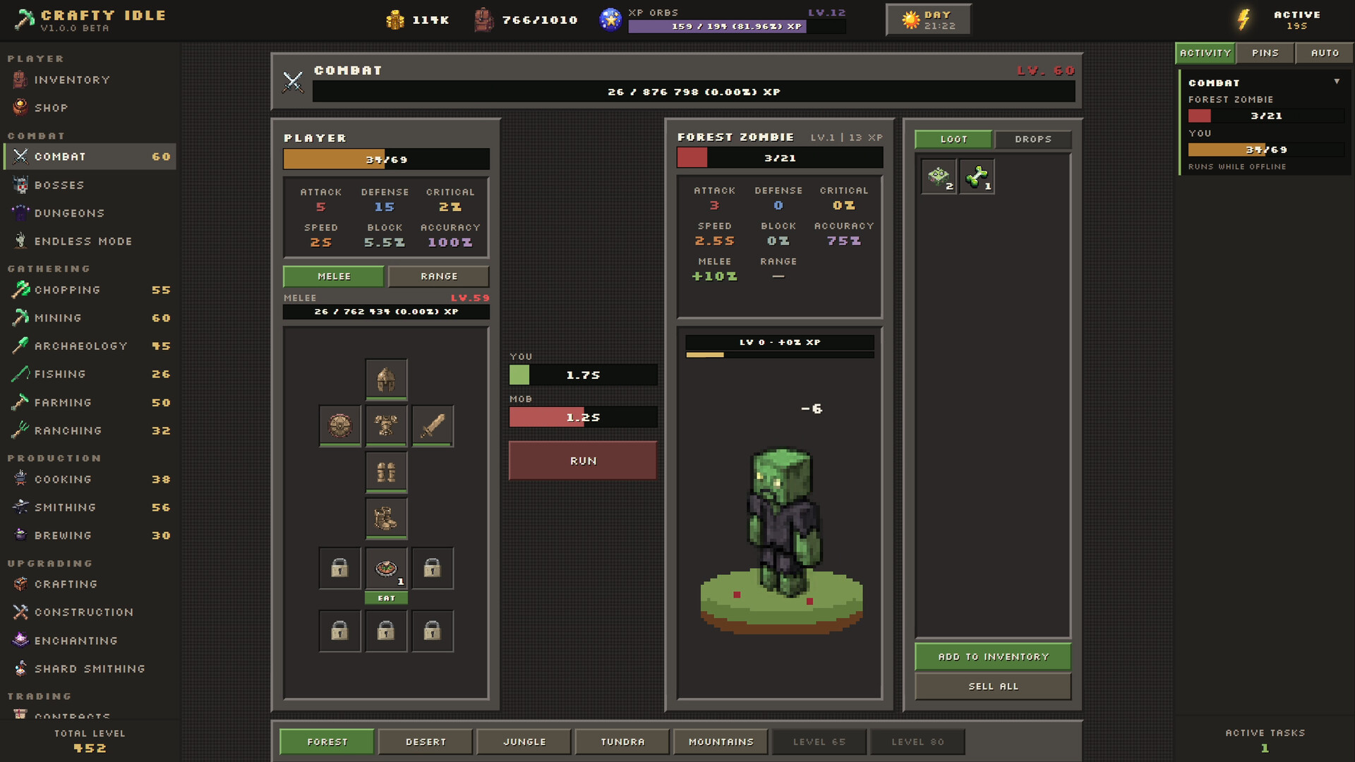 Crafty Idle screenshot 1