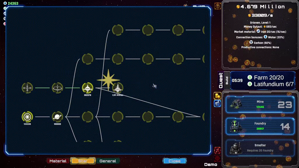 Constellation Clicker video 4