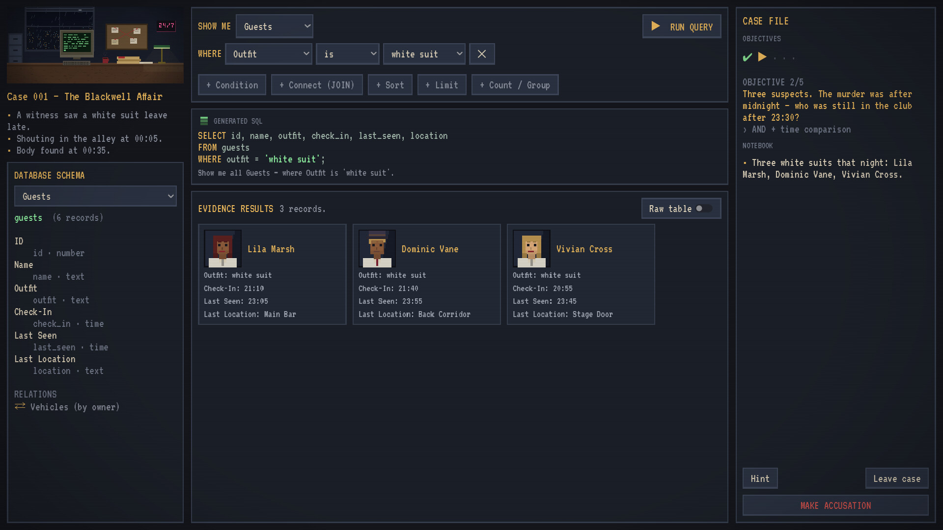 Query Noir screenshot 7