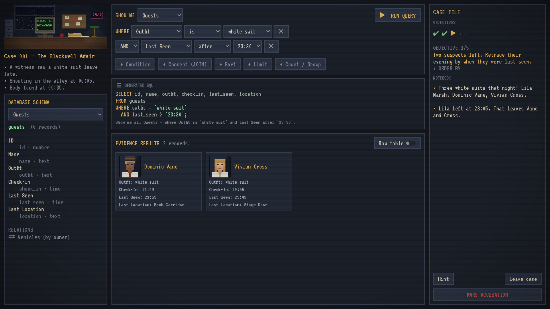 Query Noir screenshot 5