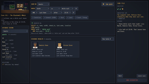 Query Noir screenshot 5